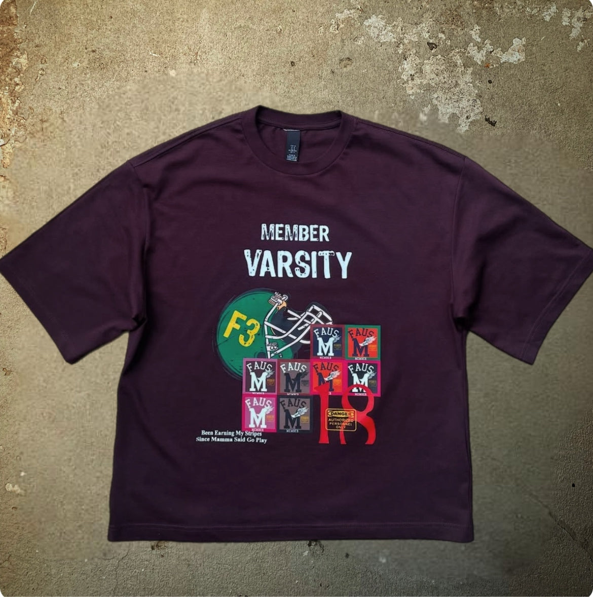 FAUS “Varsity Member” Boxy Tee