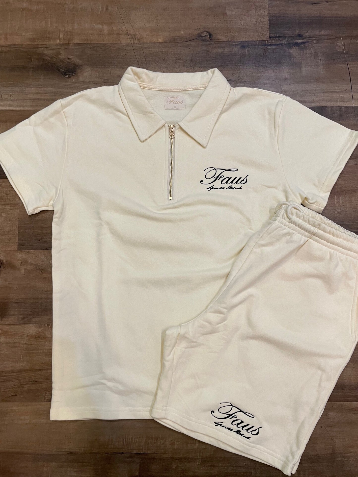 FAUS Sports Club 2PC Black Tennis Set