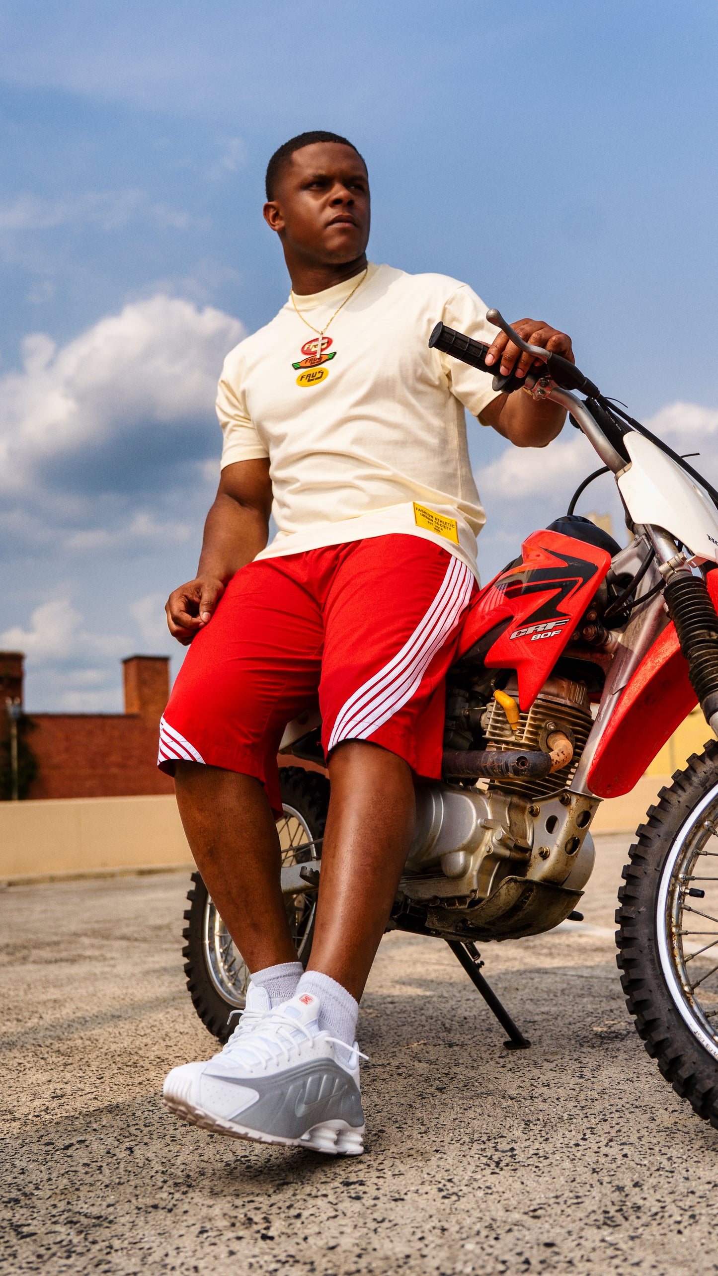 FAUS Oversized Racer Nylon Shorts