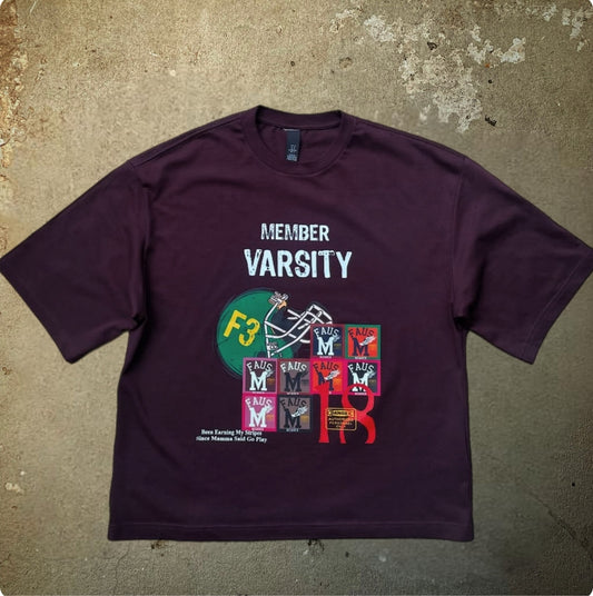 FAUS “Varsity Member” Boxy Tee