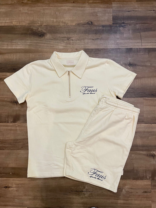 FAUS Sports Club 2PC Navy Tennis Set