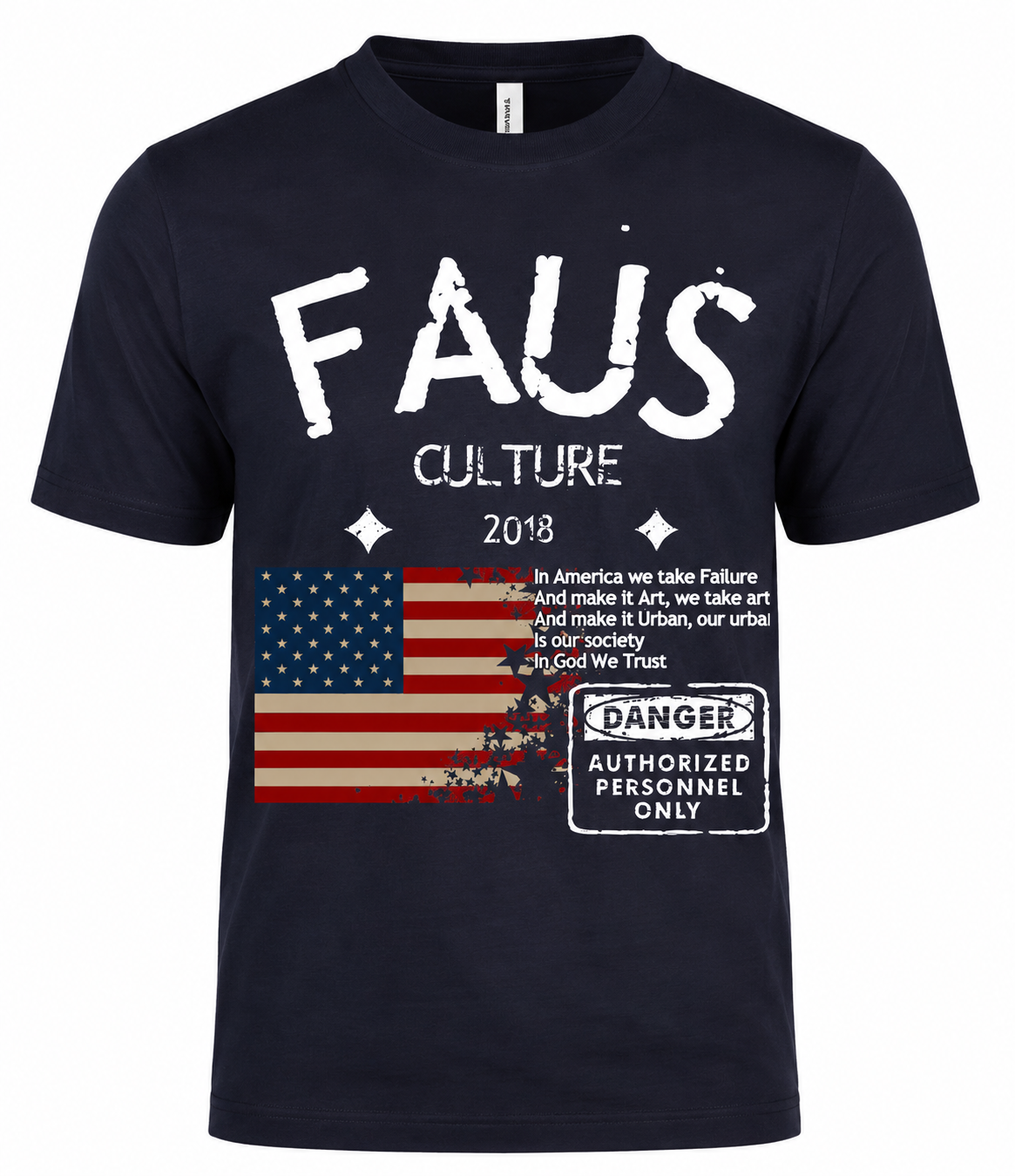 FAUS “AMERICA” Navy Tee