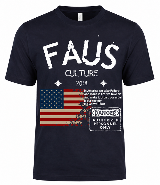 FAUS “AMERICA” Navy Tee